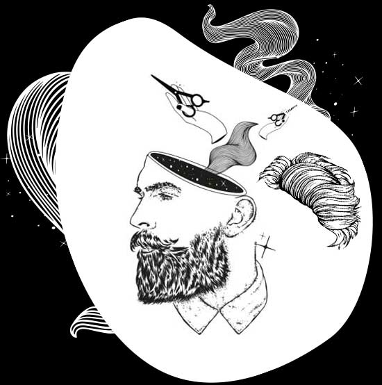 Accès Professionnels de la coiffure illustration homme
