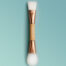 Pinceau Double Silicone & Nylon Bois Pinceau double collage prothese capillaire