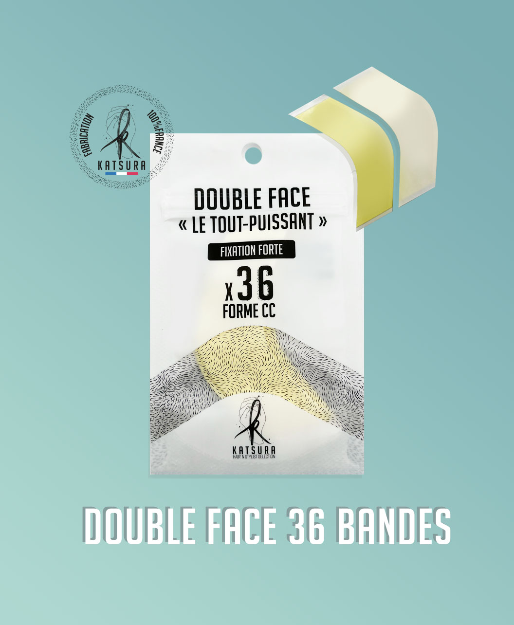 Bandes adhésives de fixation pour compléments capillaires