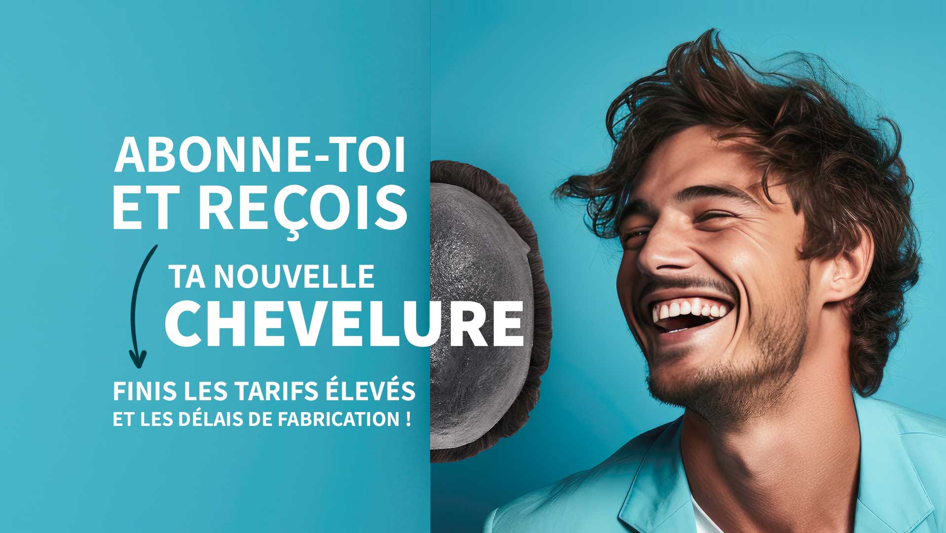 Complément capillaire de cheveux naturels 13 abonnement de prothèse capillaire
