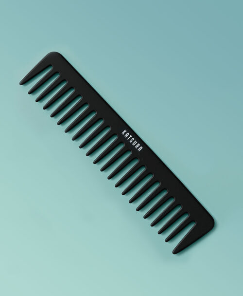 peigne de coiffure à bouts ronds en carbon