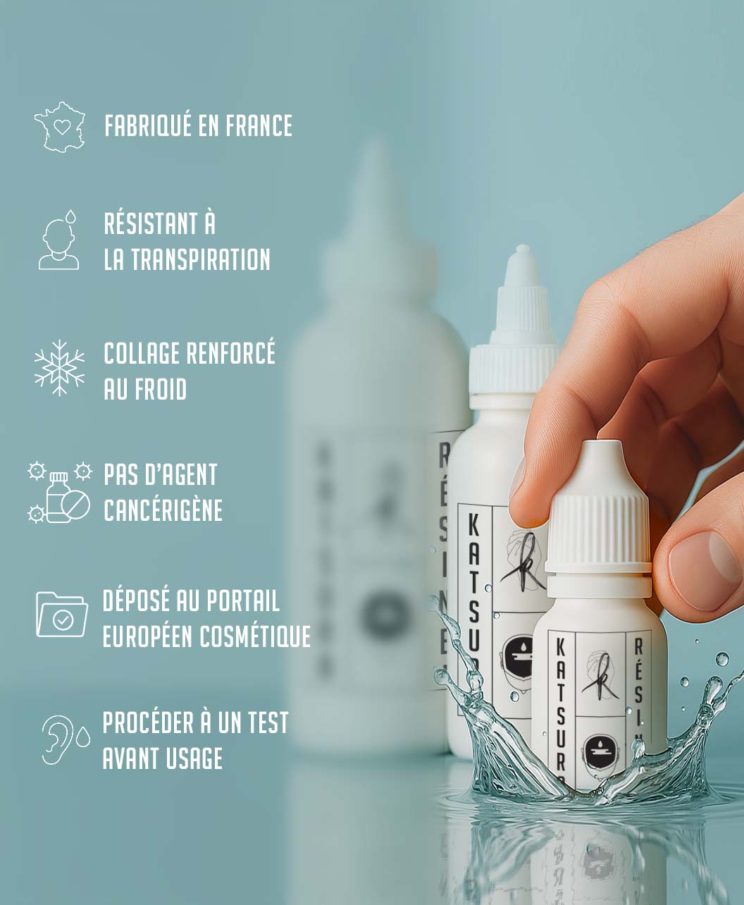 🧑🏼🦲 KIT ESSENTIEL RETOUCHE 6 colle perruque complement capillaire benefices