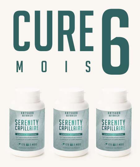 Serenity Capillaire - complément alimentaire contre la chute de cheveux cure 6 mois serenity